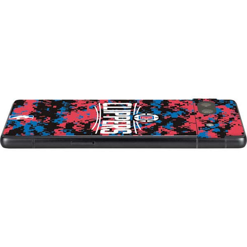 NBA LA Clippers Digi Camo Google Pixel 7a Skin